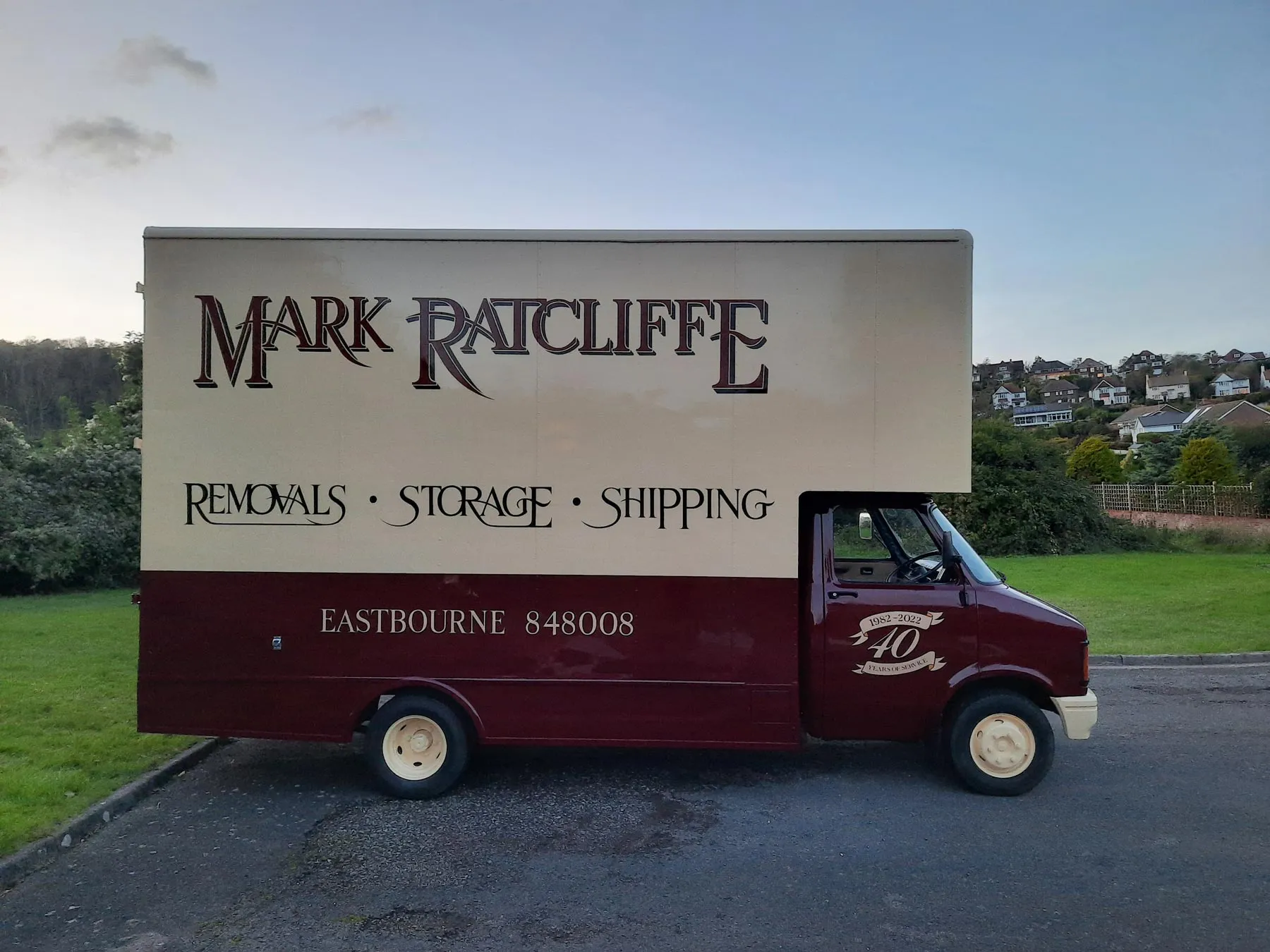 Mark Ratcliffe Moving modern removal lorry at our Lower Dicker depot serving Sussex