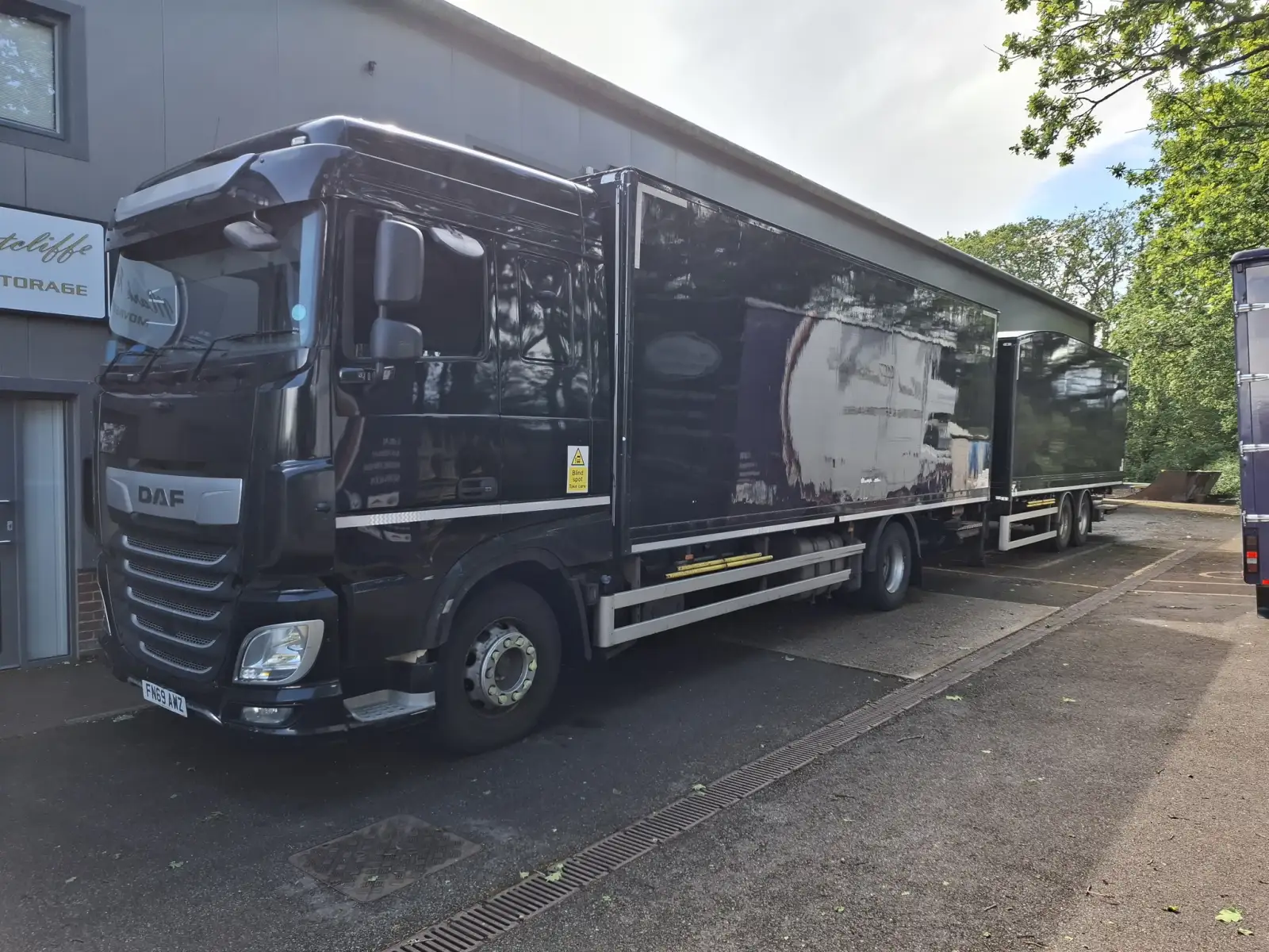Mark Ratcliffe Moving road-train removal lorry used for routes to Austria