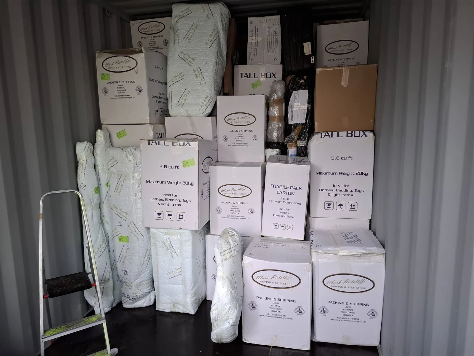Shared container groupage shipment palletised for Thailand