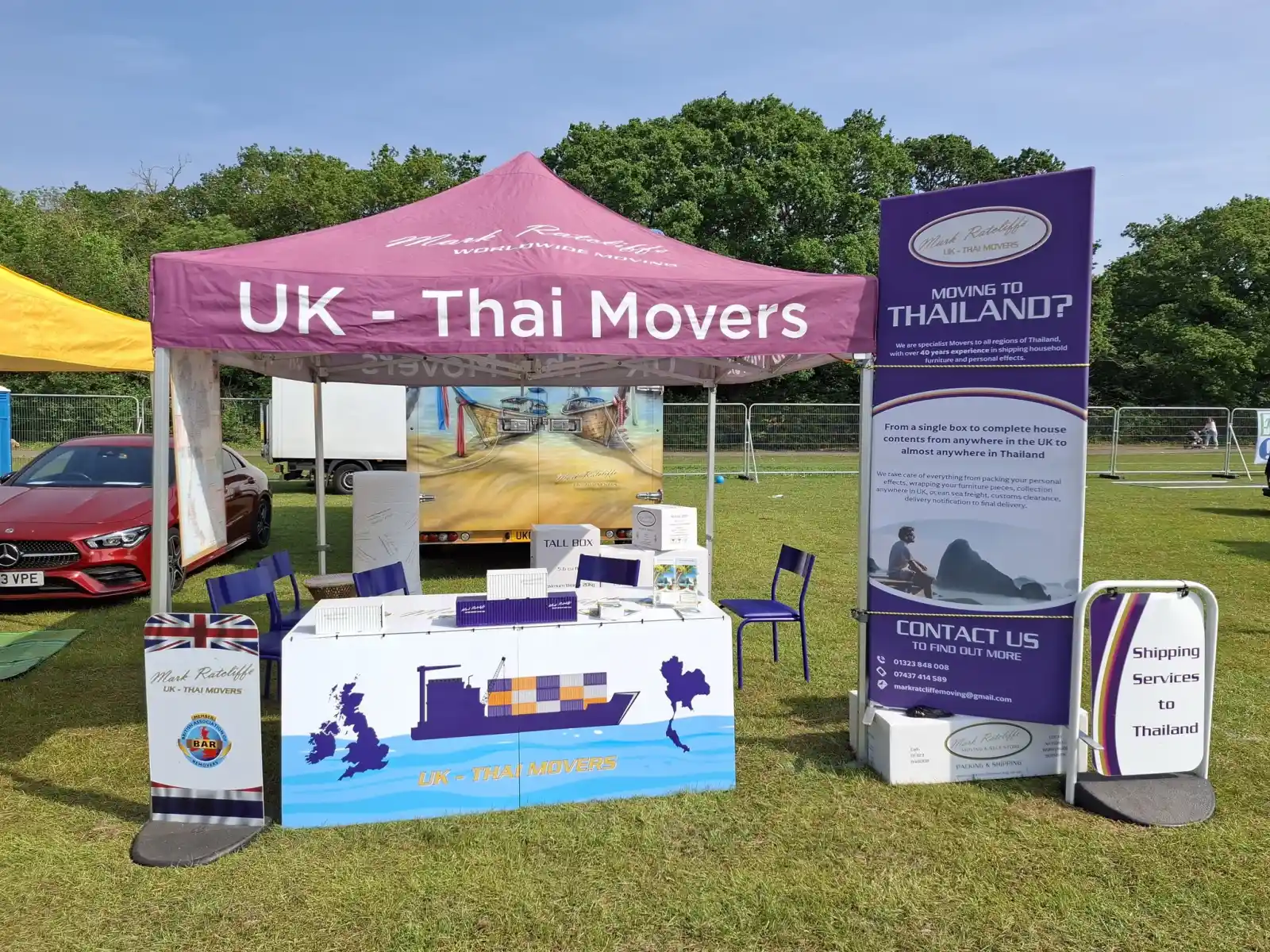 Mark Ratcliffe trade work at the Wimbledon Thai Festival